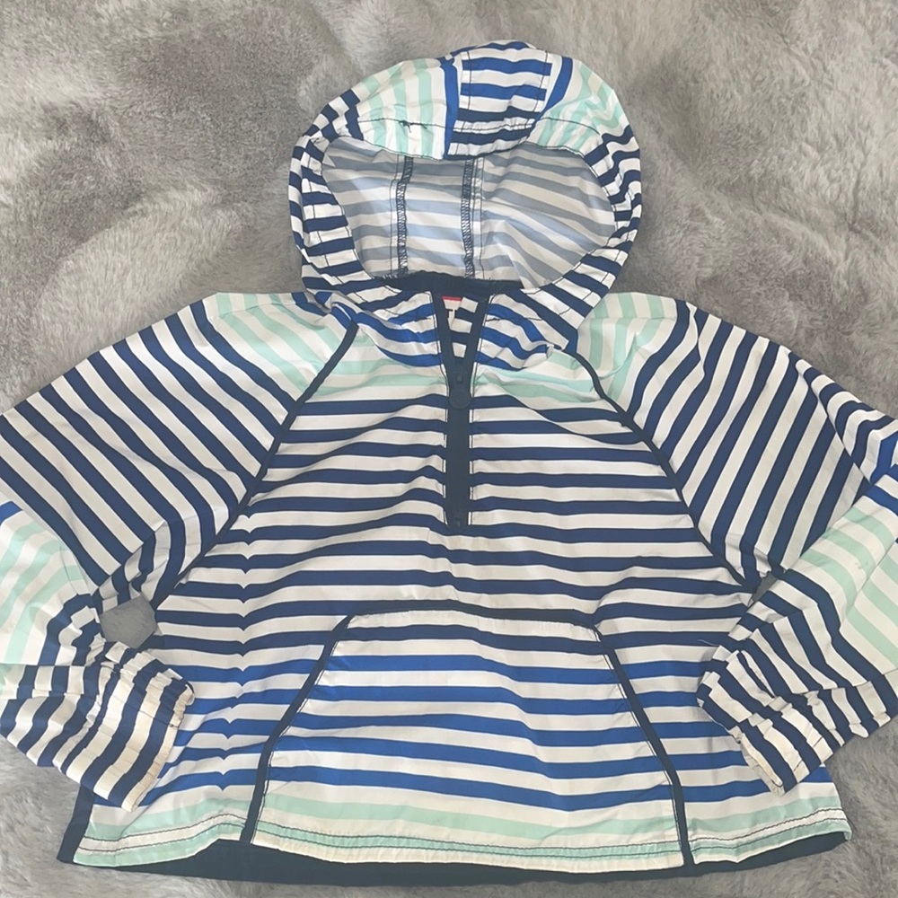 Hunter Target Rain jacket Striped Sz 6/6X Pull Over